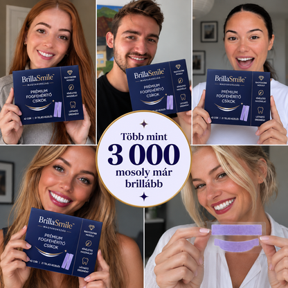 BrillaSmile™ Prémium Fogfehérítő Csíkok